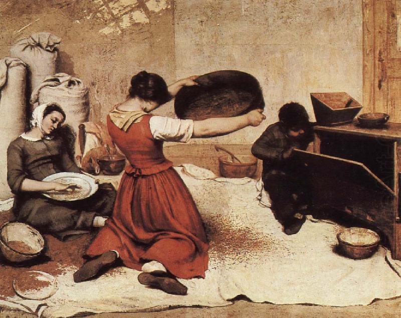 Gustave Courbet Griddle paddy china oil painting image